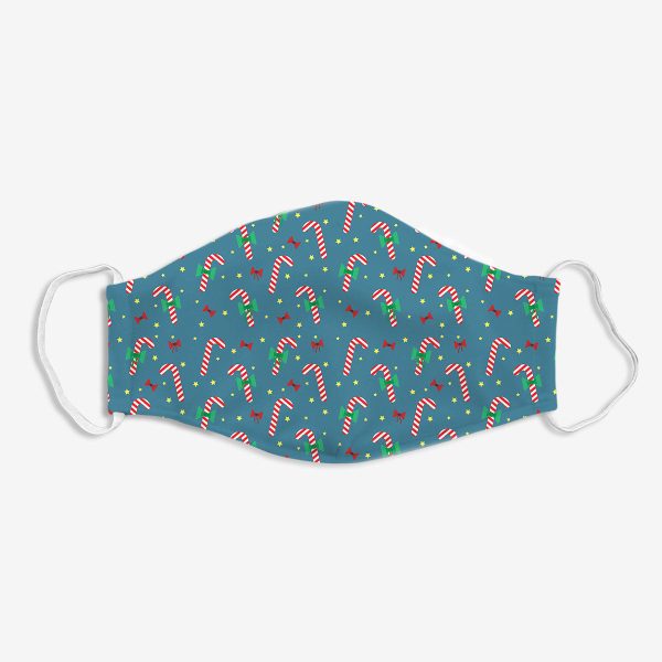 Candy Canes Face Mask Hot on Sale