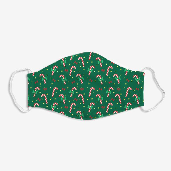 Candy Canes Face Mask Hot on Sale - Image 3